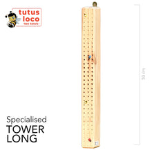 Load image into Gallery viewer, M. Specialised Tower Bee Hotel - Long (varnished)