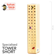 Load image into Gallery viewer, N. Specialised Tower Bee Hotel - Short (varnished)